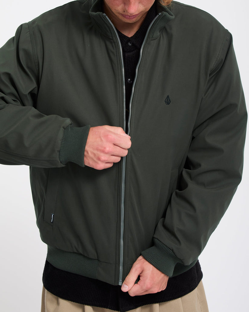 Damerman Bomberjacke - Rinsed Black